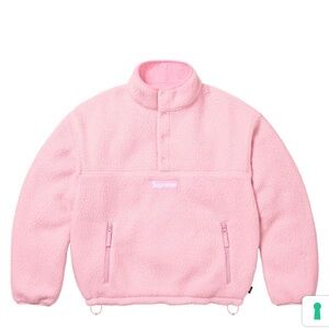 Supreme Light Pink Sherpa Pullover